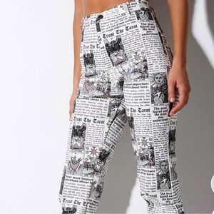 Motel rocks pattern pants
